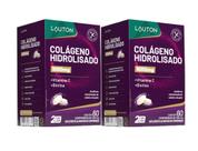 Kit 2x Colágeno Hidrolisado com Vitamina C e Biotina 1000mg 60 cápsulas Lauton Kit 2x Colágeno Hidrolisado com Vitamina C e Biotina 1000mg 60 cápsulas Lauton