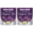 Kit 2X Colágeno Skin - 300g Abacaxi com Hortelã - Sanavita