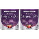 Kit 2X Colágeno Skin - 300g Morango Com Açaí - Sanavita