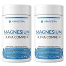 KIT 2x Complexo de Magnésio Bisglicinato Malato Taurato Citrato 60caps Amavera