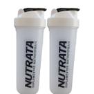 Kit 2X Coqueteleira - 600ml Transparente - Nutrata