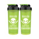 Kit 2X Coqueteleira Diabo Verde Mansão Maromba - 600ml Verde - FTW