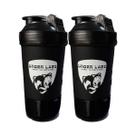 Kit 2X Coqueteleira Duas Doses - 500ml Preta - Under Labz Kit 2X Coqueteleira Duas Doses - 500ml Preta - Under Labz