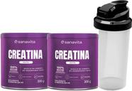 Kit 2x Creatina 300g 100 pura Sanavita 600g de Creatina