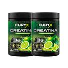 Kit 2x Creatina De Sabor Monohidratada Limão Furyx