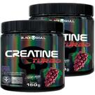 Kit 2X Creatina Monohidratada Creatine Turbo Black Skull 150g Energia Força Ganho de Massa Muscular
