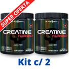 Kit 2X Creatina Monohidratada Creatine Turbo Black Skull 300g - Energia - Força - Ganho de Massa Muscular