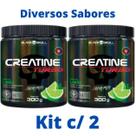 Kit 2X Creatina Monohidratada Creatine Turbo Black Skull 300g - Energia - Força - Ganho de Massa Muscular Kit 2X Creatina Monohidratada Creatine Turbo Black Skull 300g - Energia - Força - Ganho de Massa Muscular