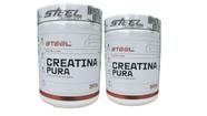 Kit 2x Creatina Pura 300G - Steel Nutrition - 100% Pura