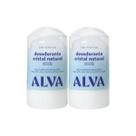 Kit 2x Desodorante Cristal Natural Stick Sem Perfume 60g Alva