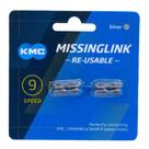 Kit 2x emenda corrente bicicleta power link 9v KMC CL566R