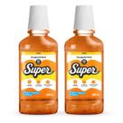 Kit 2x Enxaguante Bucal Super 12h Frutas Tropicais 500ml