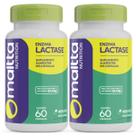 Kit 2x Enzima Lactase Suplemento Alimentar 120 Cápsulas Digestivas Oferta Lactose Rápida Absorção