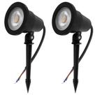 Kit 2x Espeto De Jardim 7W Bivolt Verde
