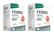 Kit 2x Ferro Quelato Bisglicinato 34mg 60 Comprimidos Lauton