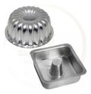 Kit 2x Formas De Bolo Decoradas Suíça 2 + Quadrada G 20cm