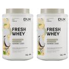 Kit 2X Fresh Whey - 900g Coco e Abacaxi - Dux Nutrition Kit 2X Fresh Whey - 900g Coco e Abacaxi - Dux Nutrition