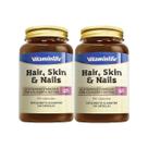 Kit 2X Hair, Skin E Nails com Colágeno e Biotina - 60 Cápsulas - VitaminLife