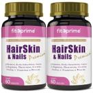 Kit 2x Hair Skin & Nails Premium D-pantenol Ácido Hialurônico 60 Cápsulas - Fitoprime