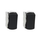 Kit 2x Interruptor Intermediário 10A Grafite Miluz S3B72051 Schneider