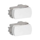 Kit 2x Interruptor Simples S3B72010 Branco Miluz Schneider