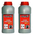 Kit 2x Liquido Fluido De Freio Automotivo Dot3 Radnaq 500ml
