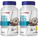 KIT 2X Óleo de Coco + Óleo de Chia 60 cápsulas - Clinicmais