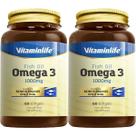 Kit 2X Omega 3 1000mg - 60 Cápsulas - VitaminLife