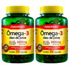 KIT 2X Ômega 3 (Óleo de Peixe 1000mg) 300 cápsulas - Maxinutri