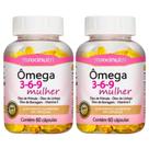 KIT 2X ômega 3,6,9 Mulher (Linhaça, Prímula e Borragem) + Vitamina E 60 cápsulas Maxinutri KIT 2X ômega 3,6,9 Mulher (Linhaça, Prímula e Borragem) + Vitamina E 60 cápsulas Maxinutri