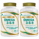 Kit 2X Ômega 3,6,9 (Óleo de peixe, linhaça e borragem) 60 cápsulas - Flora Nativa