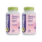 Kit 2x Ômega Femme 1000mg 2x60 cápsulas Maltta Sabor:Sem sabor