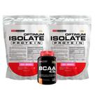 Kit 2x Optimum Isolate Whey Protein 900g + BCAA 100g - Bodybuilders