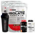 Kit 2x Optimum Isolate Whey Protein 900g + Power Creatina 100g + BCAA 100g + Coqueteleira - Bodybuilders