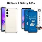Kit 2x Películas Fosca Privacidade de Cerâmica + Capa Transparente para Samsung Galaxy A05S