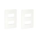 Kit 2x Placa 4X2 2 Módulo Branco Orion Schneider com Suporte Kit 2x Placa 4X2 2 Módulo Branco Orion Schneider com Suporte