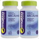Kit 2x Potes Suplemento Óleo de Fígado de Bacalhau 120 Cápsulas Gelatinosas Ômega 3 Rico em EPA DHA