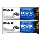 Kit 2X Power Protein Bar - 1 Unidade 90g Cookies - Max Titanium