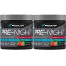 Kit 2X Pre-Night Pré Treino Noturno - 200g Morango - BodyAction