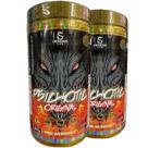 Kit 2x Pre Treino Psichotic Frutas Vermelhas 300g Demons Lab