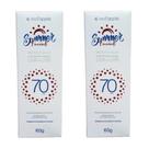 Kit 2x Protetor Solar Facial Summer FPS 70 60ml - Red