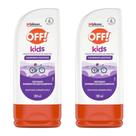 KIT 2X Repelente de Insetos OFF Kids 200ml Loção Cheirinho Gostoso 4Hrs Prot 2 Anos Infantil Criança