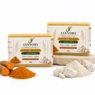 Kit 2x Sabonete de Açafrão, Dolomita e Barbatimão Original-Janvory Kit 2x Sabonete de Açafrão, Dolomita e Barbatimão Original-Janvory