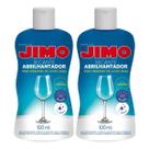 Kit 2x Secante Abrilhantador Jimo 100ml Para LavaLouças Brilho Intenso e Secagem Sem Manchas