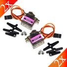 Kit 2x Servo Motor Mg90s Com Engrenagem em Metal 90º 180º