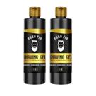Kit 2x Shaving em Gel de Barbear Mentolado Puro Fio 1kg - Profissional, Barba Suave Sem Irritação