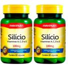 KIT 2X Silício 100% IDR + Vitaminas 60 cápsulas - Maxinutri