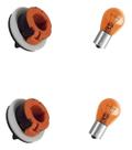 Kit 2x Soquete 2xlâmpada Pisca Fiat Grand Siena De 12 A 18