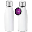 Kit 2x Squeeze Alumínio 500 ml Wave TopGet Branco