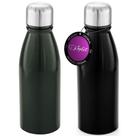 Kit 2x Squeeze Alumínio 500 ml Wave TopGet Chumbo e Preto